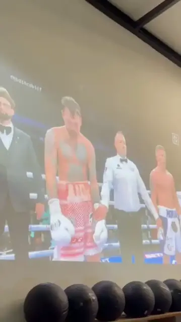 'Video thumbnail for Northern Ireland boxer salutes Palestinian refugee camp after win'