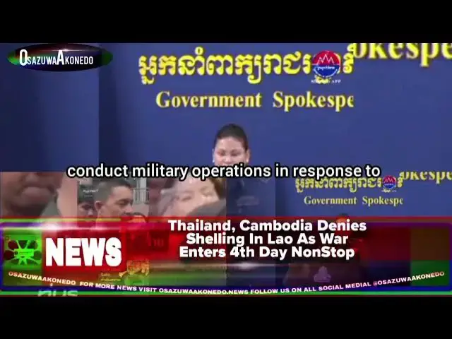 Video thumbnail for Thailand, Cambodia Denies Shelling In Lao As War Enters 4th Day NonStop