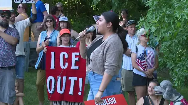 Video thumbnail for Protesters, town leaders push back against potential ICE facility in Newburgh