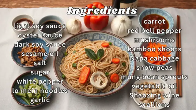 Video thumbnail for Beef lo mein