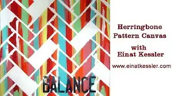 Video thumbnail for Herringbone Pattern Canvas for my Wall of Inspiration