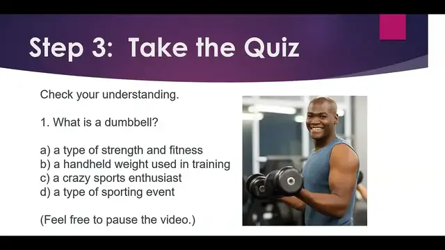 Video thumbnail for Test Your English:  Dumbells