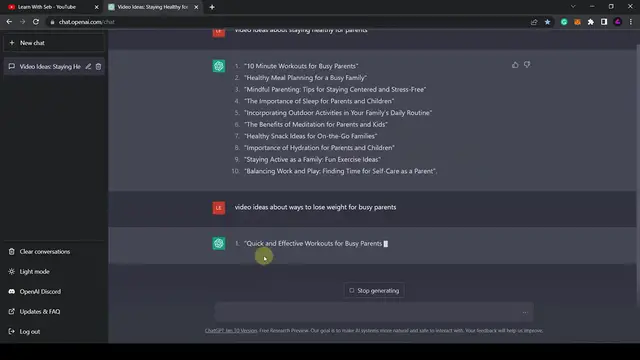 Video thumbnail for Mastering ChatGPT For YouTube Automation (Make AI Videos with Chat GPT)