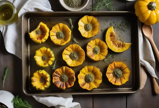 Video thumbnail for Simple Roasted Patty Pan Squash Recipe