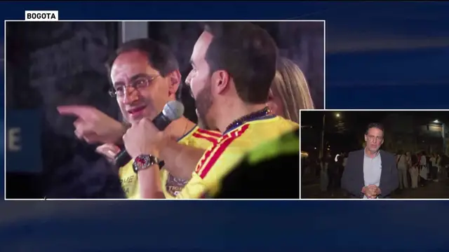 Video thumbnail for Colombia election dispute: left-wing supporters rally in Bogotá amid tight race