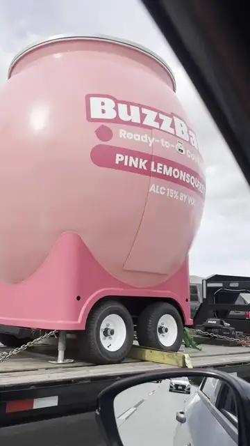 Video thumbnail for Giant BuzzBallz Pink Lemon Squeezy Rolling down the Highway