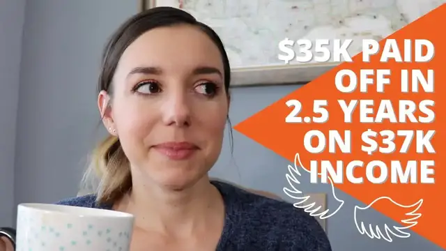 Video thumbnail for Debt Free Millennials: $35k student loan debt paid off in 30 months! my debt free journey