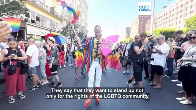 Video thumbnail for Hundreds of thousands gather to mark 30th anniversary of Budapest Pride despite Orban ban