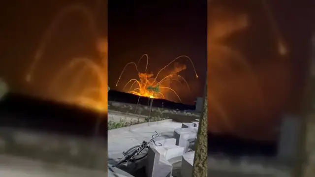 Video thumbnail for Syria: Explosion at Ammo Depot in Syria.