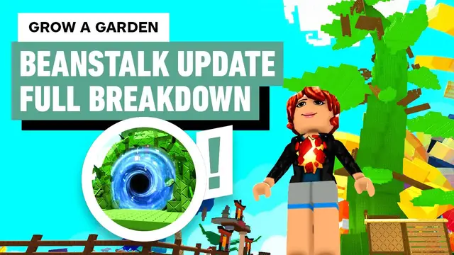 'Video thumbnail for Grow a Garden - Beanstalk Update FULL Breakdown (Jack, Giant & Golden Goose!)'
