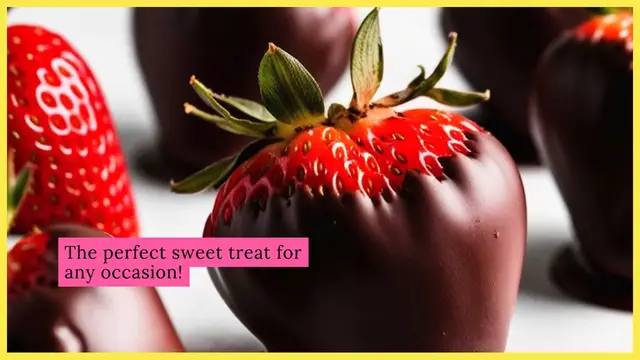 Video thumbnail for Chocolate Dipped Strawberries Recipe