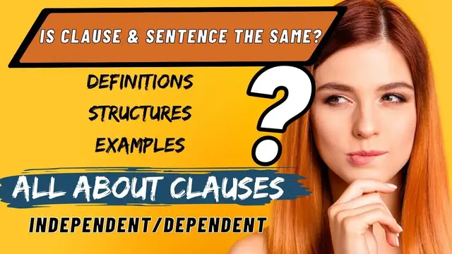 Video thumbnail for All about Clauses || English Grammar || ESL Advice