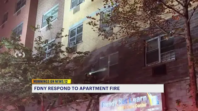 Video thumbnail for FDNY responds to 3rd Ave. apartment fire