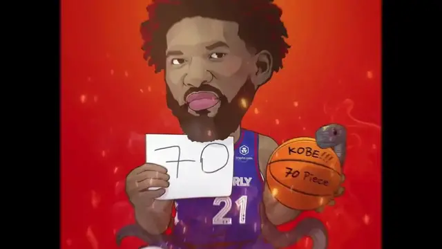 Video thumbnail for heatcheck: joel embiid's 70 points and karl-anthony towns' 62 points celebrated with fan art