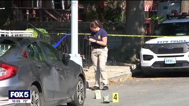'Video thumbnail for NYPD officer shoots, kills armed suspect during domestic call in East Flatbush'