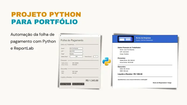 Video thumbnail for Como criar Folha de pagamento Personalizado e Automatizado em PDF com Python e ReportLab #07
