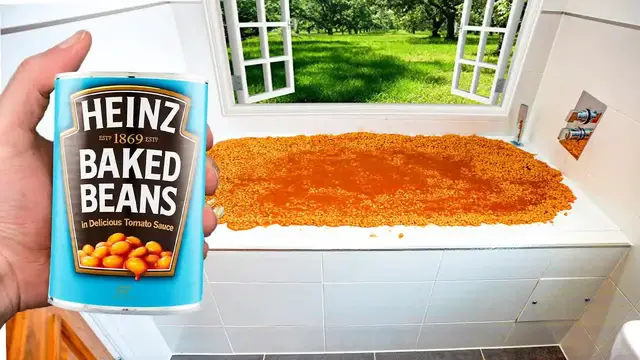 'Video thumbnail for FrenchieFries: i filled my friend's bath with baked beans in london!'