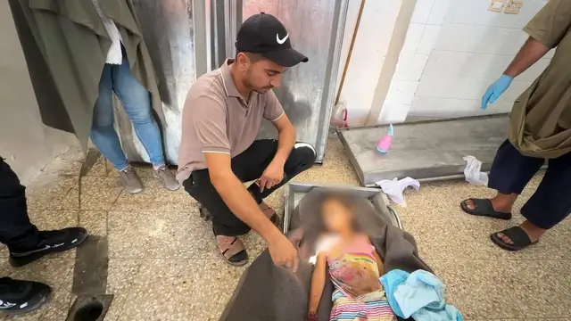 Video thumbnail for Palestinian girl killed in Israeli attack on central Gaza despite ceasefire.