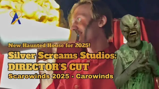 'Video thumbnail for Silver Screams Studios: DIRECTOR’S CUT Haunted House from Scarowinds NEW for 2025 - Carowinds'