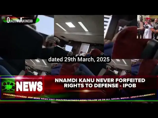 Video thumbnail for Nnamdi Kanu Never Forfeited Rights To Defense   IPOB
