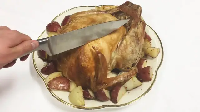 Video thumbnail for Water Jet Turkey & Pie - Thanksgiving Dinner Hack
