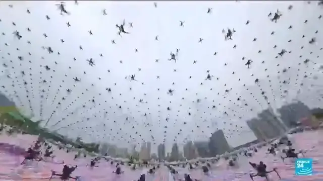 'Video thumbnail for China sees rising popularity of drone displays'