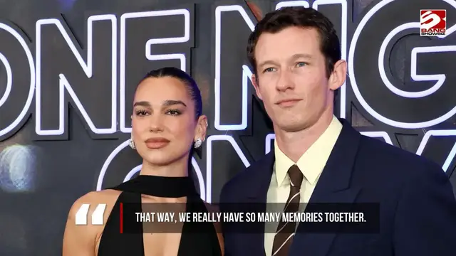 Video thumbnail for Dua Lipa and Callum Turner followed 2 pieces of advice on their wedding day: 'It was magical'