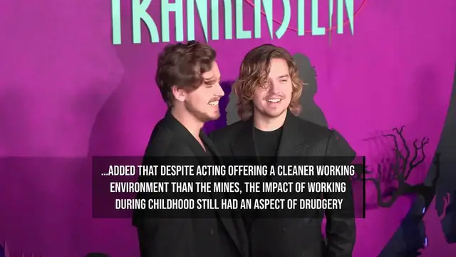 Video thumbnail for IN CASE YOU MISSED IT: Dylan Sprouse compares child acting to 'coal mines'.