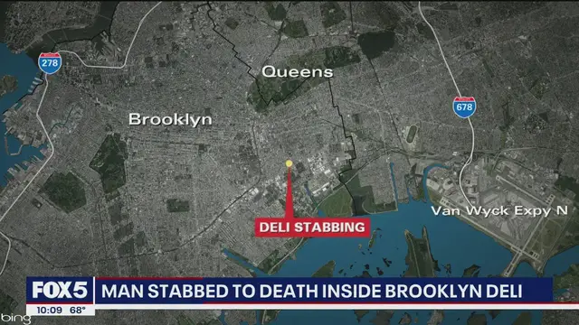 'Video thumbnail for Man stabbed to death inside Brooklyn deli'