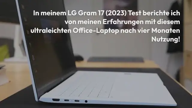 Video thumbnail for LG Gram 17 (2023) Test ?️ [17Z90R]