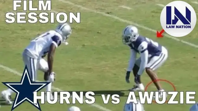 Video thumbnail for law nation sports: allen hurns vs chidobe awuzie: cowboys training camp breakdown