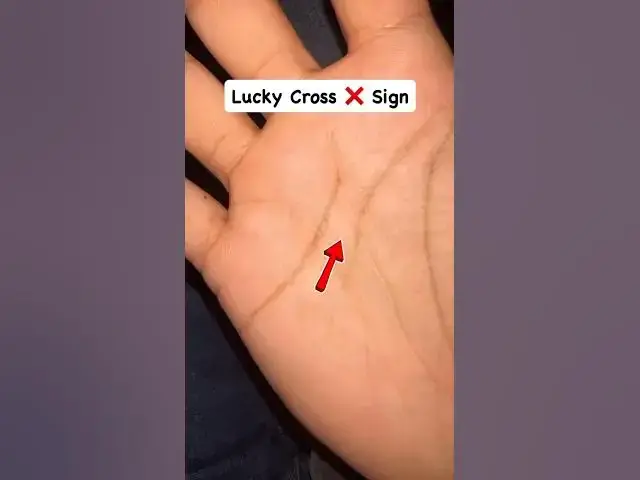 'Video thumbnail for Lucky cross ❌ sign  #palmistry #reels #astrology #shorts #s #cuties #money #learn #foryou #viral'