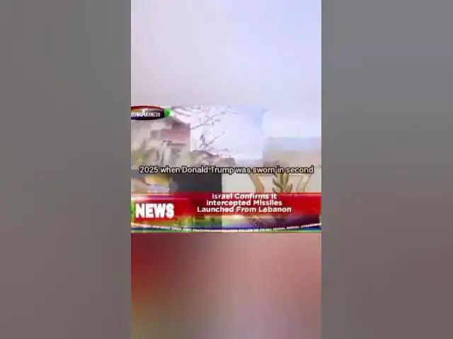 'Video thumbnail for Israel Confirms It Intercepted Missiles Launched From Lebanon'