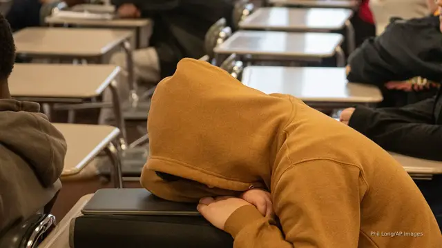 'Video thumbnail for Teens are exhausted — and this school is doing something about it'