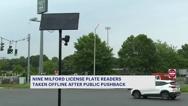 Video thumbnail for 9 license plate readers taken offline in Milford following public pushback
