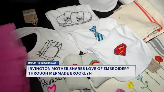 Video thumbnail for Made in the Hudson Valley: Irvington mother shares love of embroidery through Mermade Brooklyn