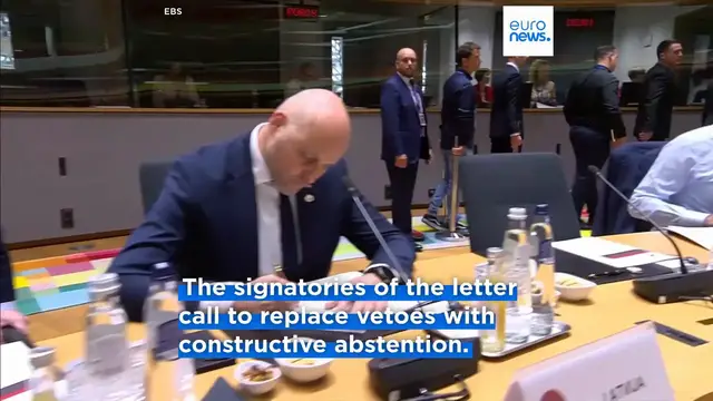 Video thumbnail for 11 EU countries demand end to 'obstructive' vetoes on foreign policy