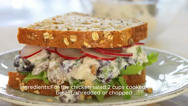 Video thumbnail for Chicken salad sandwich recipe