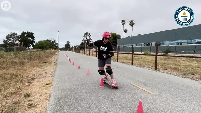 'Video thumbnail for Oldest competitive skateboarder - Judi Oyama at 64 years and 326 days old'