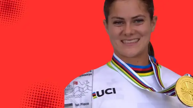 'Video thumbnail for GB's Shriever seals 3rd UCI World Championship - France's Pilard takes men's title'
