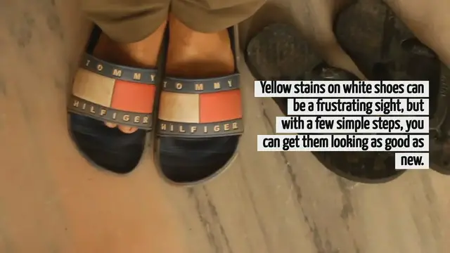 Video thumbnail for How To Get Yellow Stains Out Of White Shoes