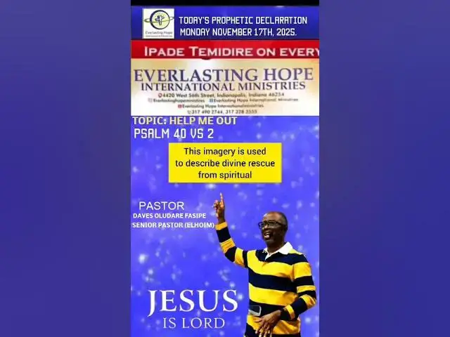 Video thumbnail for PROPHETIC DECLARATION