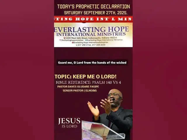 Video thumbnail for PROPHETIC DECLARATION