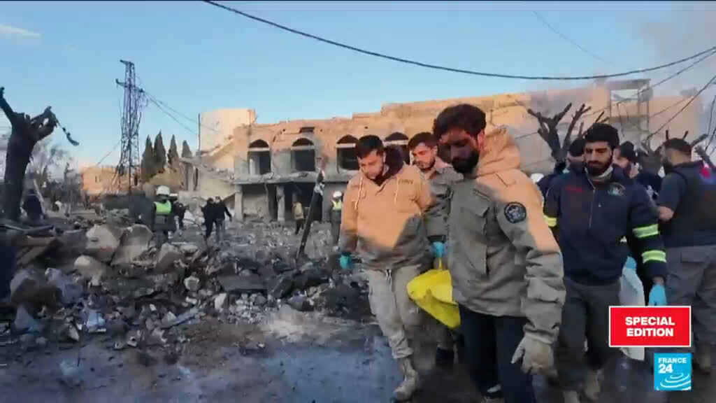 Video thumbnail for Israel strikes Lebanon: 12 people killed in three separate overnight strikes