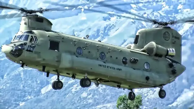 Video thumbnail for CH-47F Chinook In Action • Fastest Military Transport Helicopter In The World