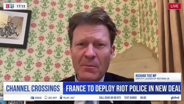 Video thumbnail for 'We need a proper pause’ | Richard Tice on asylum seekers