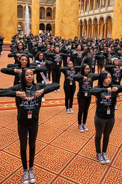 Video thumbnail for Step Afrika! visit Washington D.C. for largest stepping dance