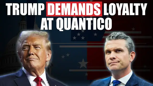 Video thumbnail for REACTION: Trump Goes Full Dictator During Quantico Speech