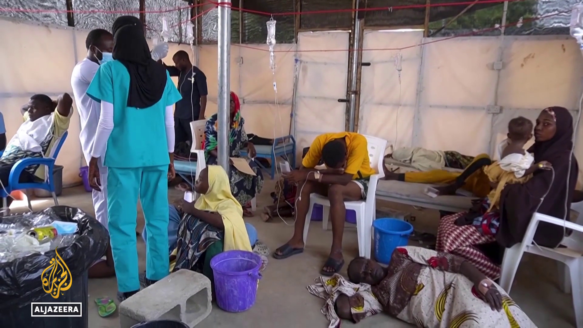 Video thumbnail for Cholera outbreak hits Nigeria: Dozens dead, thousands hospitalized in Borno state