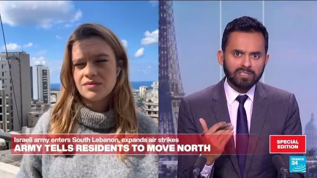 Video thumbnail for Broadest evacuation order for Lebanon issued by Israeli army